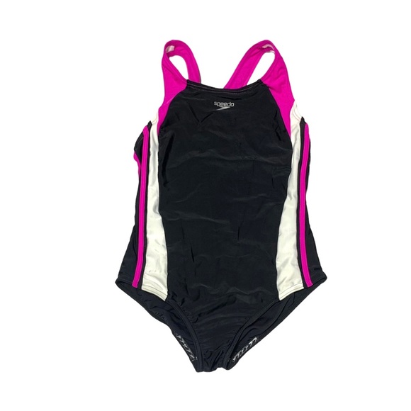 Speedo Like New Girl's Infinity Splice One-Piece Swimsuit Size 14 Youth - Picture 1 of 7